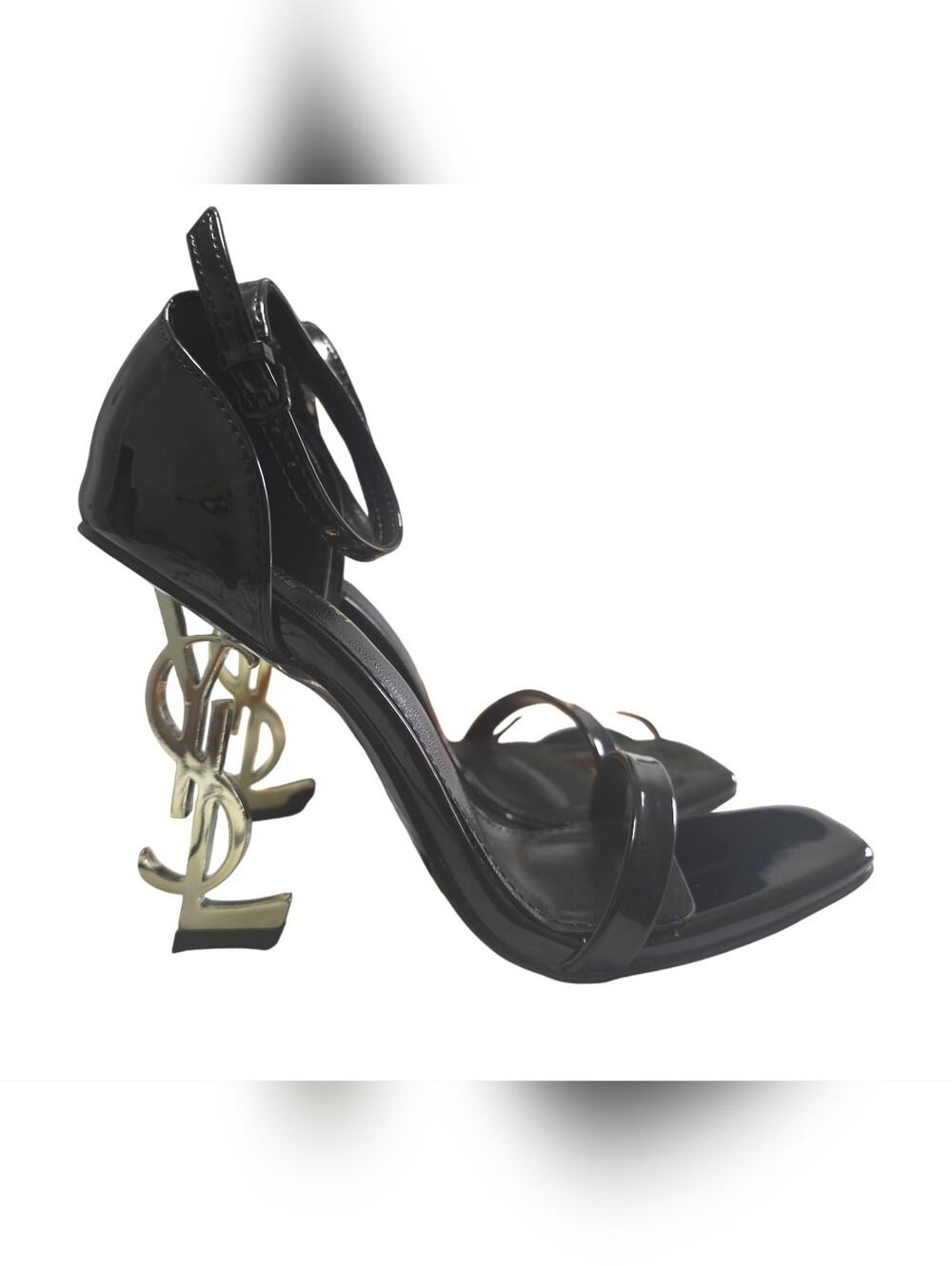 Yves Saint Laurent YSL Gold Logo “Opyum” Heels Size 36